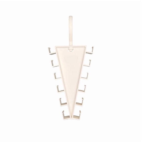 Double-row Multi Hook V Type Hanging Storage Holder, Space-Saver Closet Organizer for Scarves, Belts, Purses & Neckties Arrangement