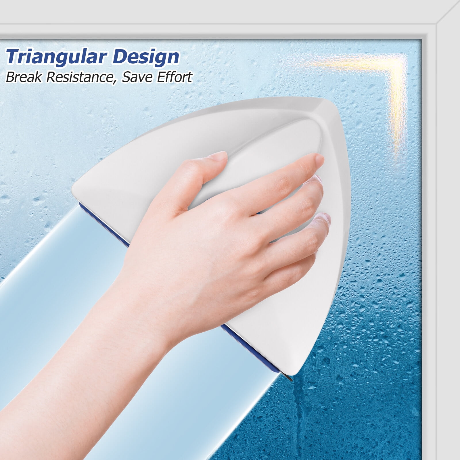 Doubleside Glass Wiper Window Cleaner Glass Cleaning Tool Brush