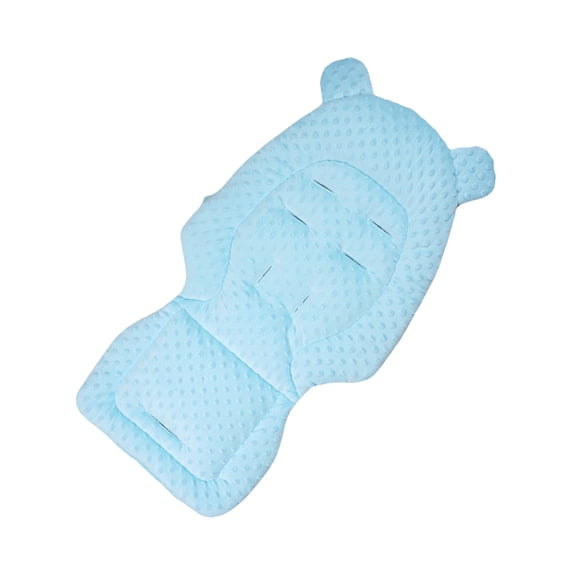 Double-sided Baby Strollers Seat Cushion Cotton Velvety Breathable Liner Reversible Design Seat Pad for Infants Prams