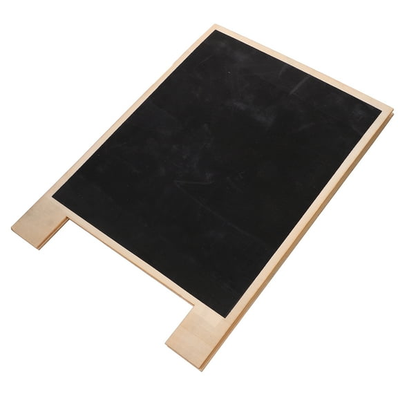 CIMAXIC Black Wooden Message Board Sign for Writing Reusable Portable Desktop Decor