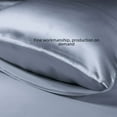 thumbnail image 1 of Double-sided Envelope Silk Pillowcase Pure Mulberry Silk silkpillowcase Versatile Size Options-Silver grey, 1 of 5