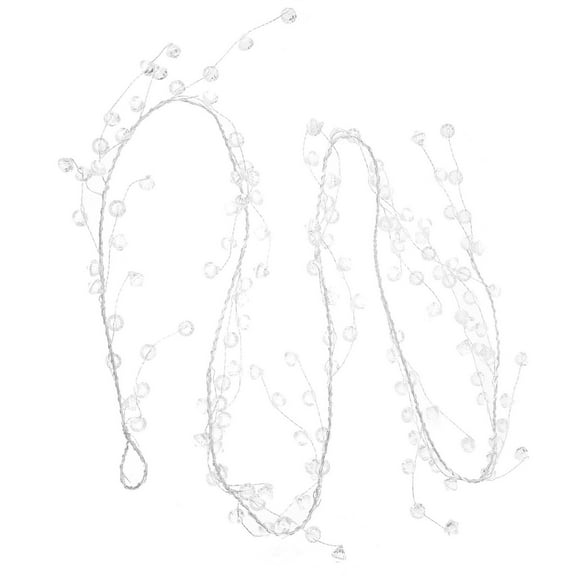 Clear Acrylic Crystal Bead Garland Decorative Hanging Ornament for DIY Crafts Home Wedding Decor 6.
