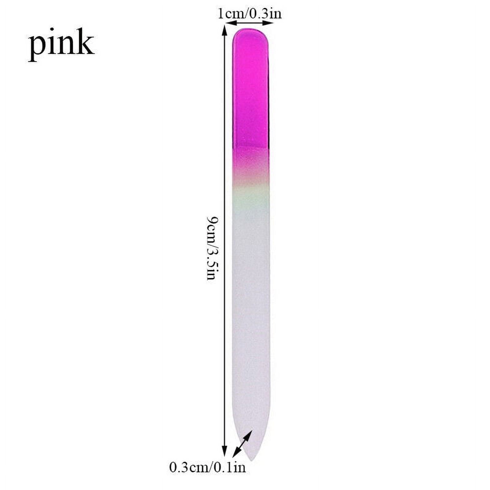 Doublesided Glass Finger Nail File with Case Pedicure Fingernail File