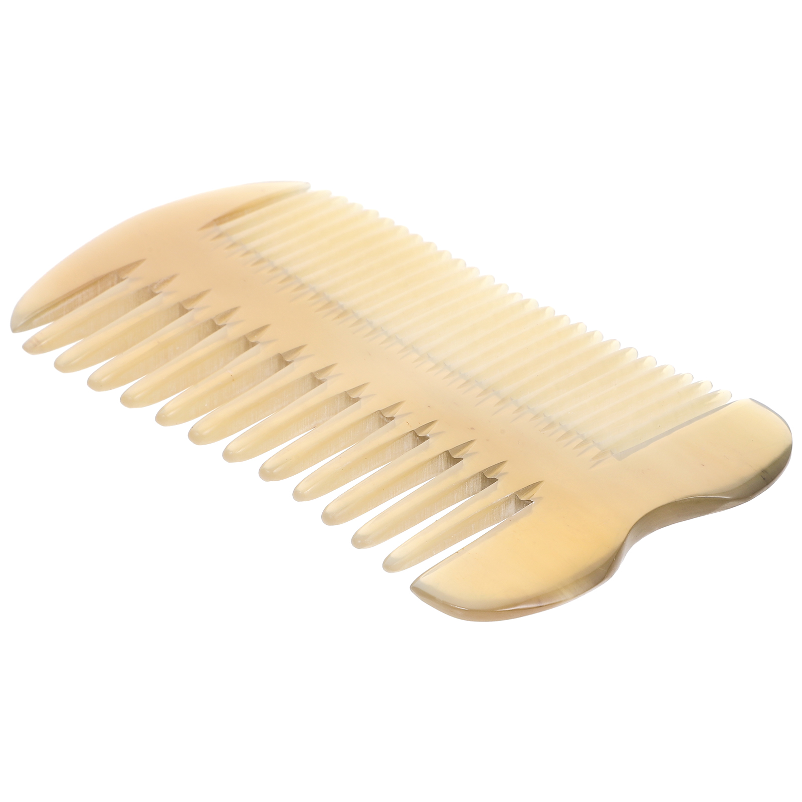 Doublesided Massage Comb Cleaning Tools Horn Mens Beard Combs for OX