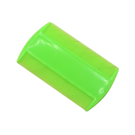Double sided Pet Combs Grooming Flea Tick Lice Dandruff Removal Fine Tooth Hair Combs for Cats Dogs Puppy, Green