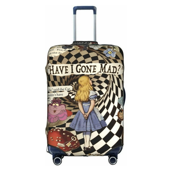 Double-sided Printed Luggage Cover Alice in Wonderland Travel Suitcase Protector Baggage Covers Large