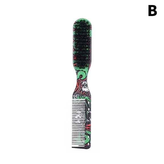 Double-sided Professional Barber Neck Brush Comb Shaving Beard Salon Carving Duster Cleaning Brush Hair Cutting Comb