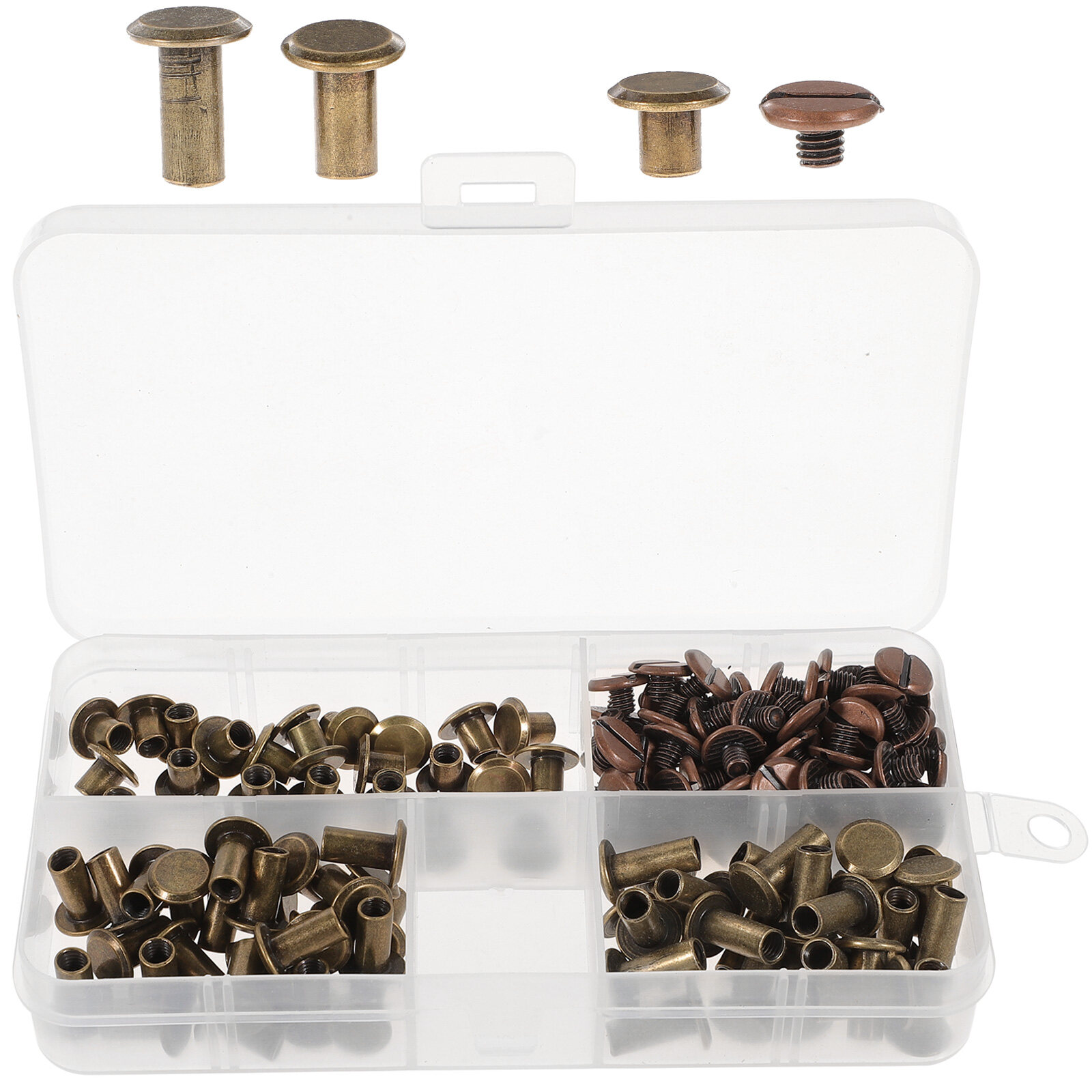 Doublesided Rivet Buckle Leather Crafts Repair Copper Cap Punk Spots