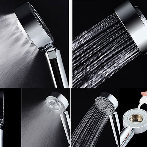 Double-sided Shower Head Handheld Function Bathroom Products, Silver