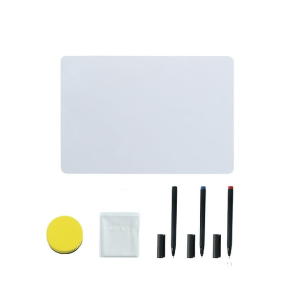 Double-sided Small Whiteboard A4 Office Notepad Drawing Board Message Wipe Clean Stationery
