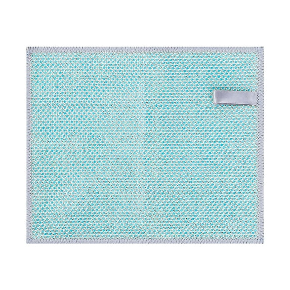 Double-sided Steel Dishcloth, Non-stick Metal Cleaning Cloth for Pots Pans, Food-grade Safe High Absorbency, Reusable Kitchen Rags