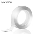 thumbnail image 1 of Double-sided Tape Multipurpose Removable Mounting Adhesive Grip Washable Sticky Wall Strips for Paste Fix Carpet Photo Poster(3pcs+3.28ft-1MM*3CM), 1 of 8