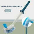 thumbnail image 1 of Double-sided Toilet Brush, Modern Bathroom Cleaning Brush, Thick Bristles Deep Clean, Stain Removal, Scrubbing Power, Wall Mount Storage, Long Handle Reach, Durable Plastic Construction,, 1 of 8