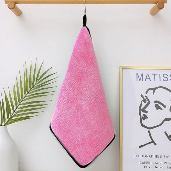 Double-sided coral fleece car towel multifunctional car wash towel thickened absorbent microfiber towel cleaning cloth-Grey powder