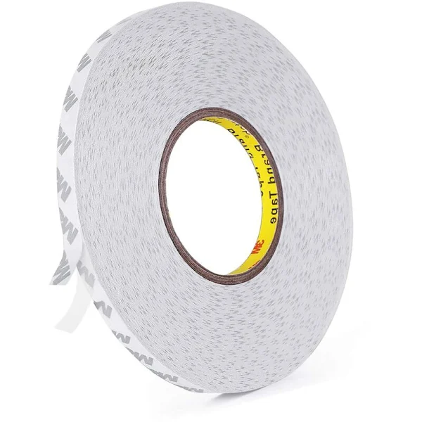 Double-sided tape, transparent 3M 9080 strong double-sided tape length 50 m, width 10 mm, thickness 0.15 mm for crafts