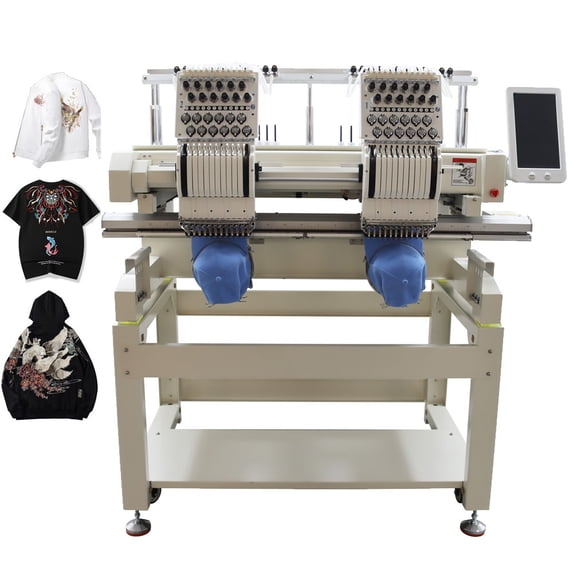 Double-station Automatic Embroidery Machine Caps Logo Embroidery ...