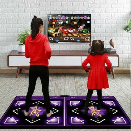 Double user Dance Mats Non- Dance Step Pads Sense Game English for PC TV