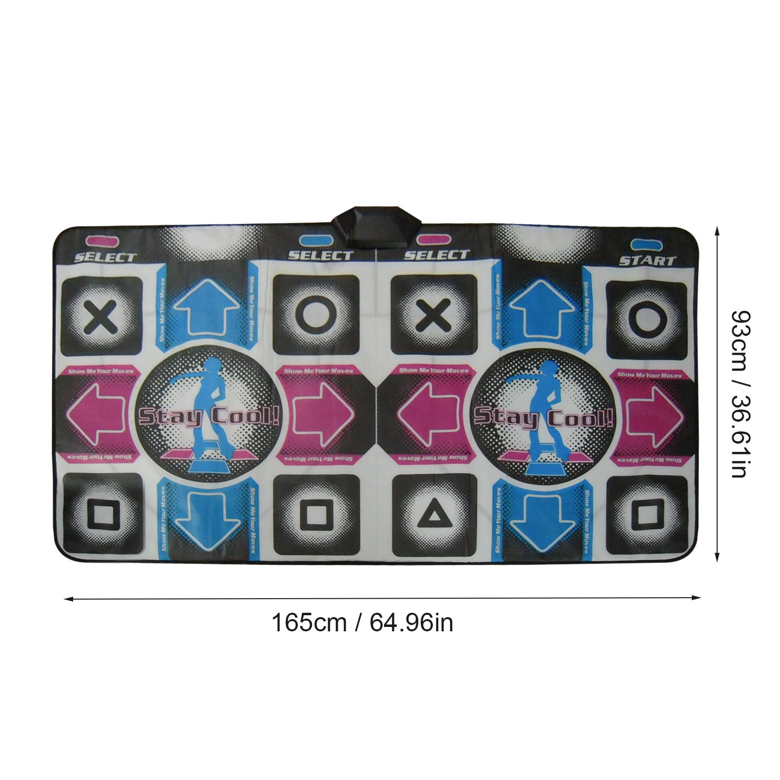 Double user Dance Mats Non Dance Step Pads Sense Game English for PC TV Series S Portable