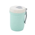 thumbnail image 1 of Double-walled Insulated Water Bottle, Travel Mug with Lid, Reusable Plastic Breakfast Bottle, 1 of 5