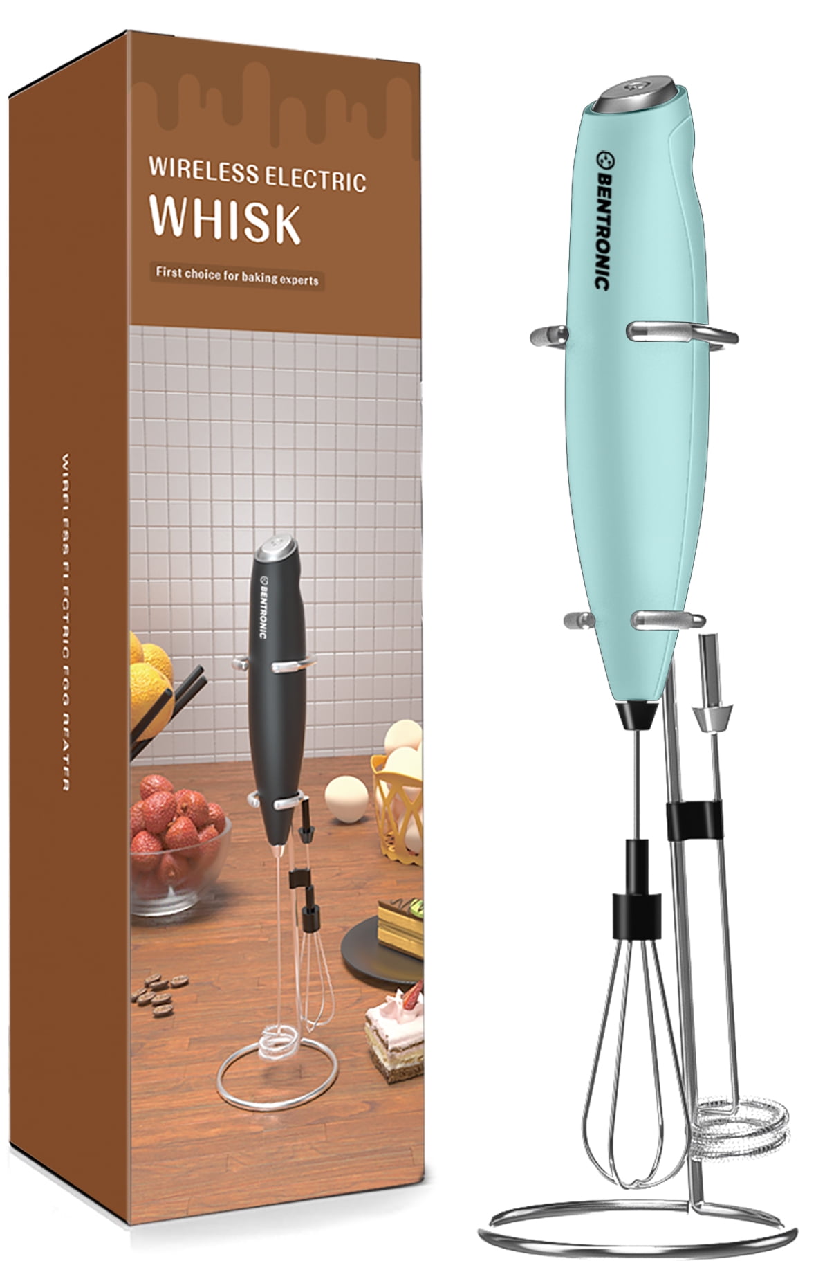 High Speed Milk Frother Whisk with Stand – Beautifully Bamboo