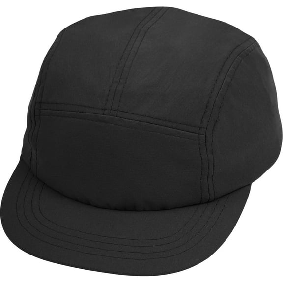 Double2cm 5 Panel Hat for Men, Quick Drying Sun Hat Unique Design Short Brim Bump Cap