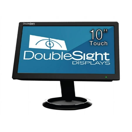 DoubleSight - 10.1" LED HD Touch-Screen Monitor (USB 2.0) - Black