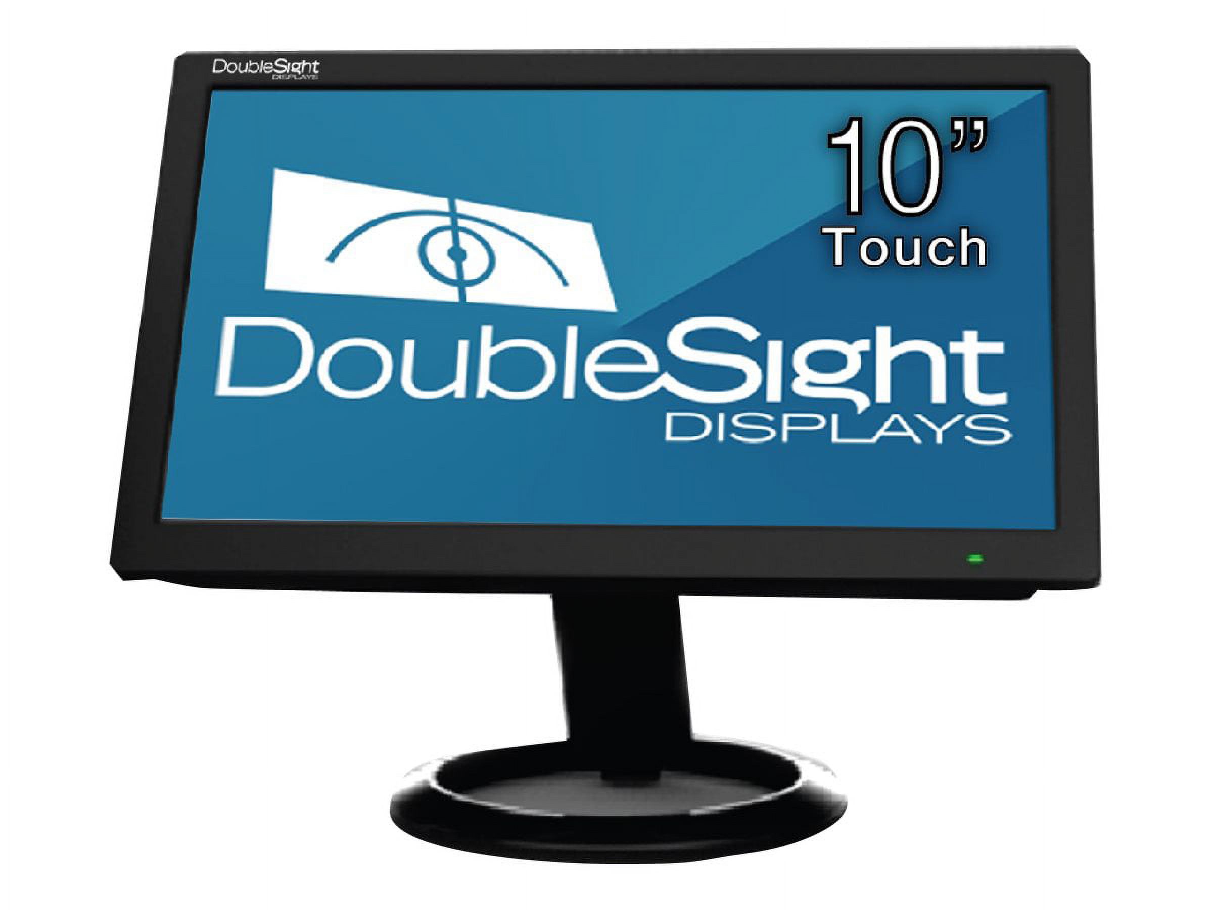 DoubleSight DS-10UT - LCD monitor - 10.1" - touchscreen - 1024 x 600 - 200 cd/m������ - 500:1 - 16 ms - USB - black - image 1 of 2