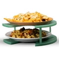 thumbnail image 1 of DoubleWave 2-Tiered Microwave Plate Stacker, Evenly Heats Two Plates, Standard Size (Teal), 1 of 8