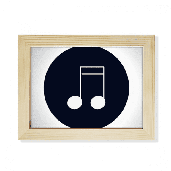 Doubled-dequaver Music Notes Desktop Photo Frame Picture Art Decoration Painting 6x8 inch