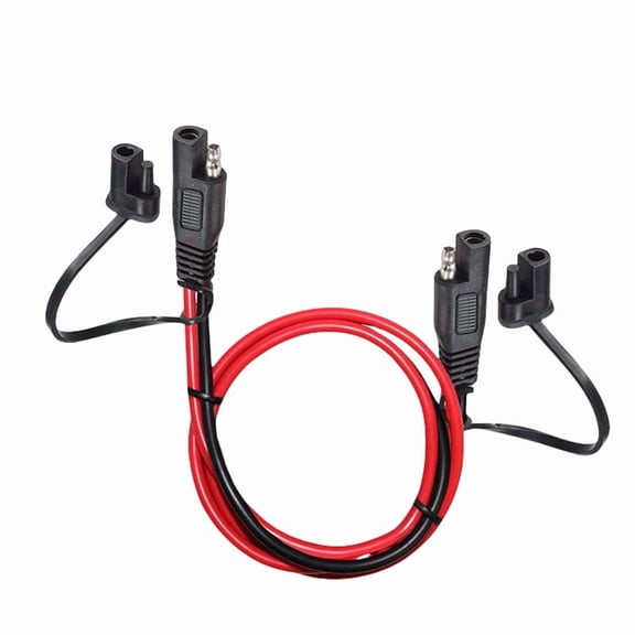 Doublehead SAE Extension Cable 14AWG 2M with Dust Cover for Automotive Use