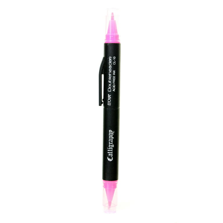 Doubleheader Calligraphy Marker pink (pack of 12) - Walmart.com