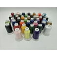 thumbnail image 1 of Doublelin Polyester Embroidery Thread, 120D/2, 40wt, High Strength Thread (42 Colors Combo, 1000 Meters (1100 Yards)), 1 of 3