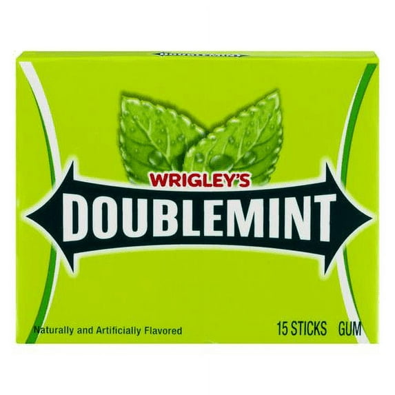 Doublemint Wrigley's Double Mint Gum (Pack of 2)