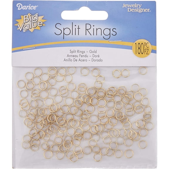 Doublering Brass Gold Plated 6Mm 180Pc