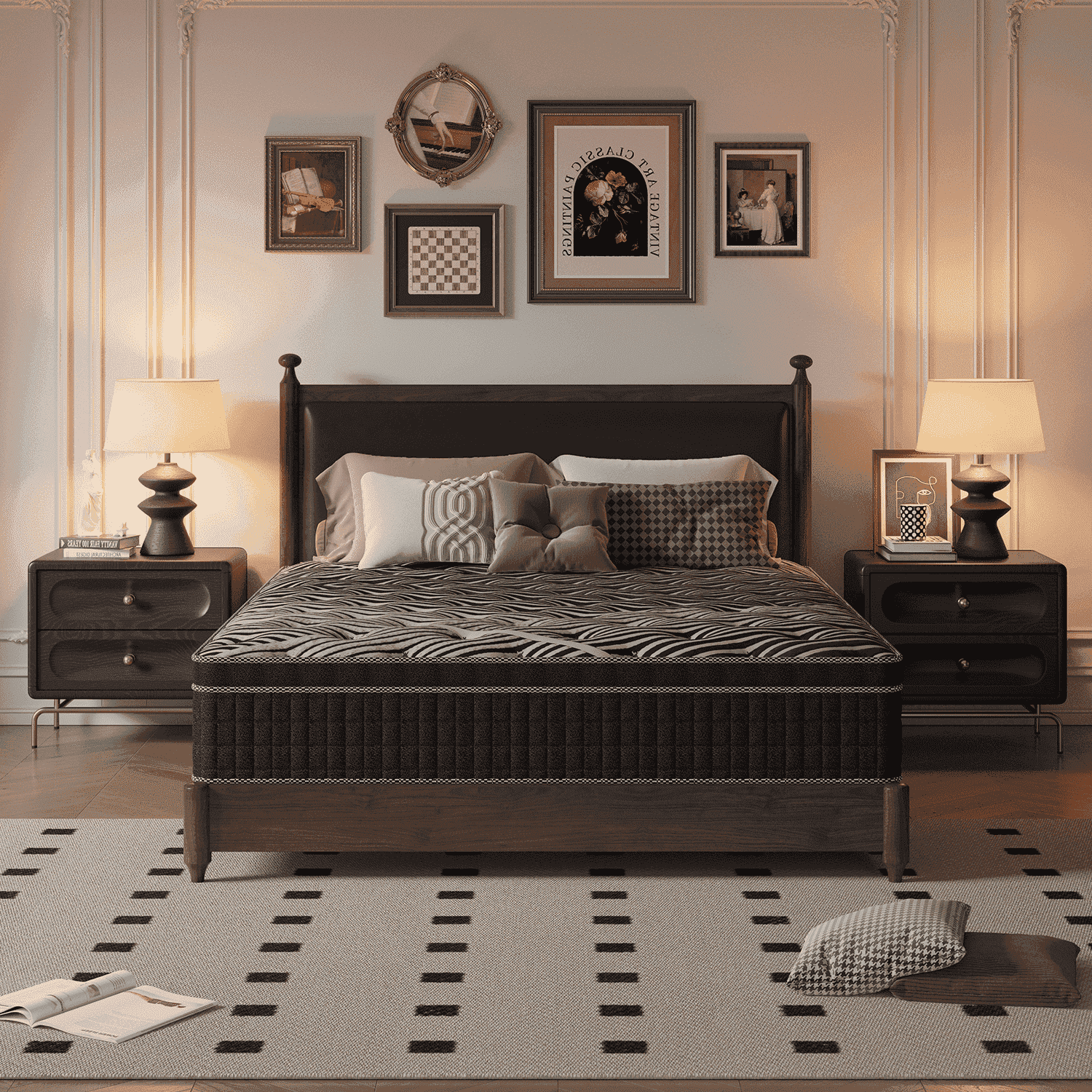 Doubleslee 12 inch Queen Mattress, Memory Foam Hybrid Mattress in a Box, Pressure Relief