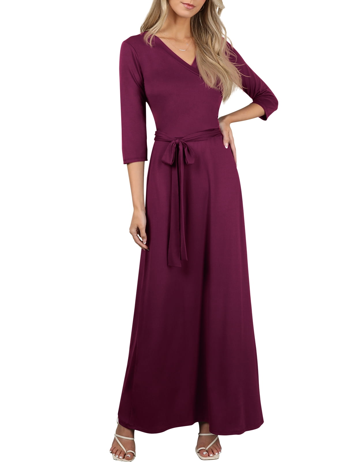long sleeve office dress for women White / XL