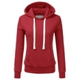 thumbnail image 1 of Doublju Women's Basic Lightweight Pullover Hoodie Sweatshirt with Plus Size, 1 of 3