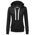 thumbnail image 1 of Doublju Women's Basic Lightweight Pullover Hoodie Sweatshirt with Plus Size, 1 of 3