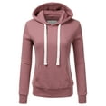 thumbnail image 1 of Doublju Women's Basic Lightweight Pullover Hoodie Sweatshirt with Plus Size, 1 of 5