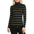 thumbnail image 1 of Doublju Women's Basic Slim Fit Sweater Long Sleeve Turtleneck T-Shirt Top Pullover, 1 of 2