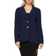 thumbnail image 1 of Doublju Women's Casual Long Sleeves Front 2-Button Open Front Blazer Jacket with Plus Size, 1 of 2