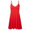 thumbnail image 1 of Doublju Women's Casual Spaghetti Loose Swing Slip Dress (Plus Size Available), 1 of 4