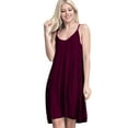 thumbnail image 1 of Doublju Women's Casual Spaghetti Loose Swing Slip Dress (Plus Size Available), 1 of 2