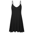 thumbnail image 1 of Doublju Women's Casual Spaghetti Loose Swing Slip Dress (Plus Size Available), 1 of 4