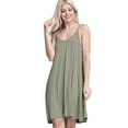 thumbnail image 1 of Doublju Women's Casual Spaghetti Loose Swing Slip Dress (Plus Size Available), 1 of 2