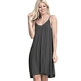 thumbnail image 1 of Doublju Women's Casual Spaghetti Loose Swing Slip Dress (Plus Size Available), 1 of 2