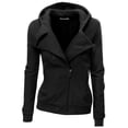 thumbnail image 1 of Doublju Women's Fleece Zip-Up High Neck Jacket for Women with Plus Size, 1 of 3