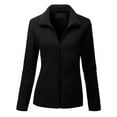 thumbnail image 1 of Doublju Women's Full Zip Up Fleece Jacket With Pockets (Plus Size Available), 1 of 5