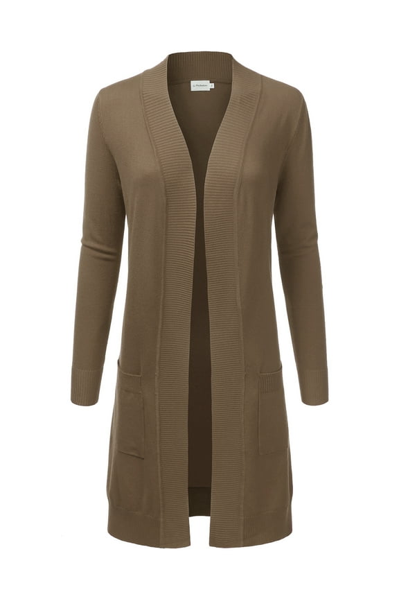 Women's Lightweight Long Sleeve Open Front Long Cardigan Sweaters