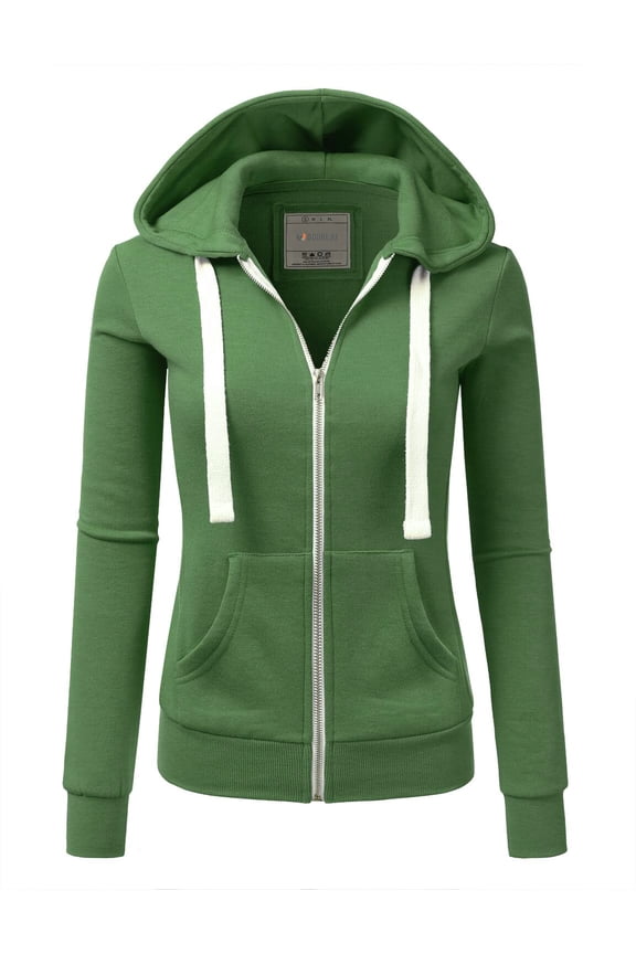 Women's Lightweight Pocket Zip-Up Hoodie Jacket for Women with Plus Size